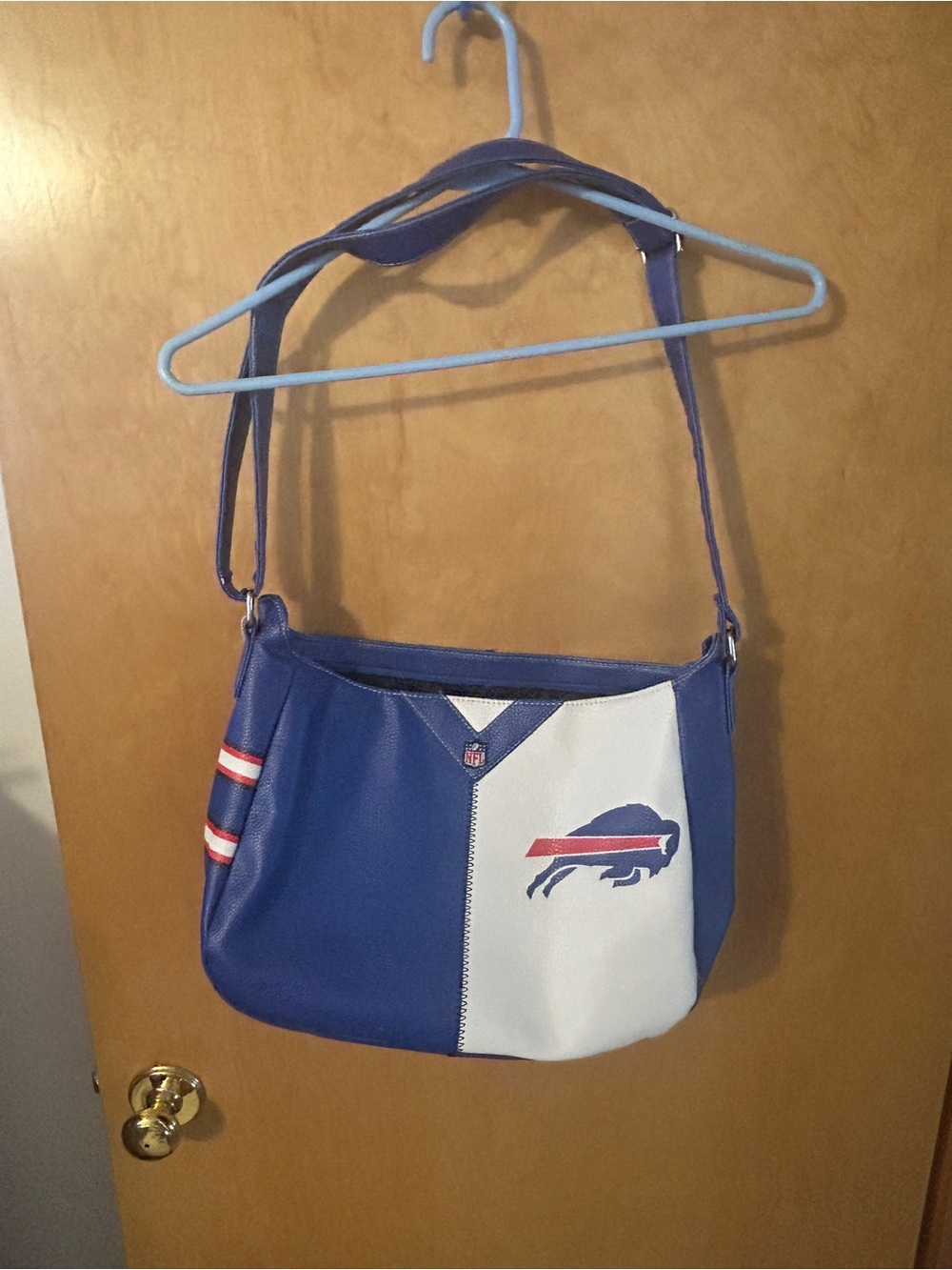 NFL Buffalo Bills Pebble Split Hobo Bag Handbag